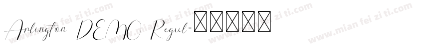 Arlington DEMO Regul字体转换